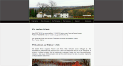 Desktop Screenshot of kraemers-hof.de
